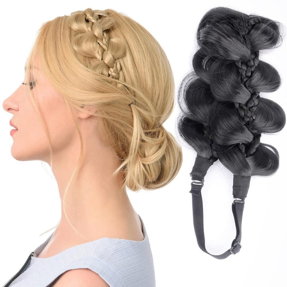 Synthetic Hair Braided Headband Women Girl Wavy Modern Breathable Stylish